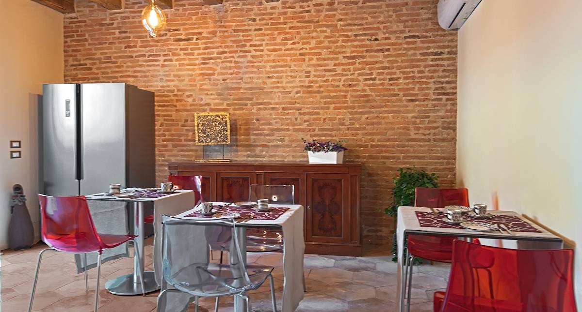Spazio cucina-salotto della nostra casa vacanze a Rovigo